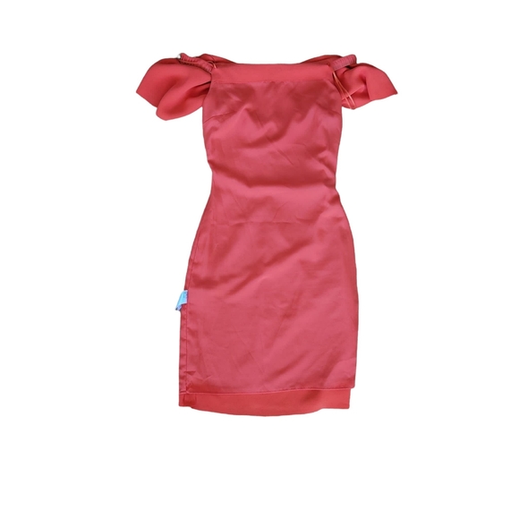 Reiss Orange Dress Size 4 - Picture 5 of 10